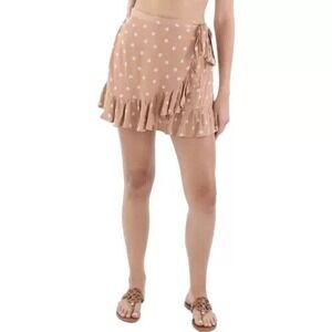 Hippie Rose juniors women Ruffled Hem Wrap Skirt Sz Small Boho Bohemian peasant‎